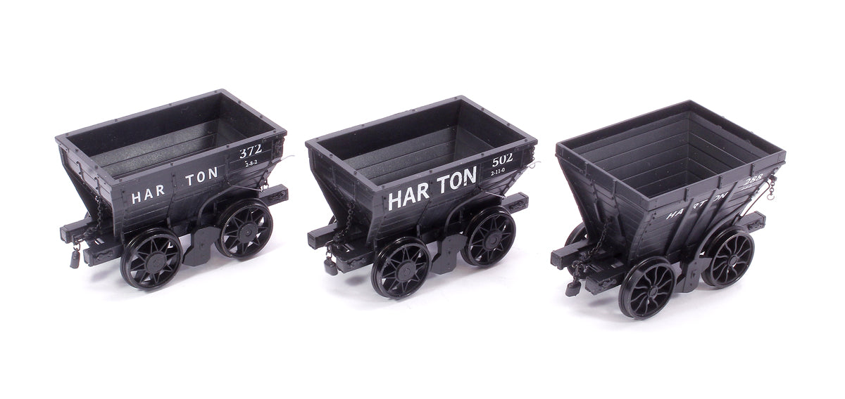 Pack of 3 - Chaldron Wagon Harton Colliery