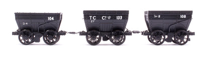 Pack of 3 - Chaldron Wagon Throckley Colliery