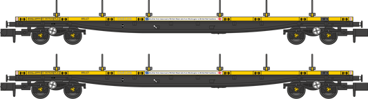 YLA Mullets BR Civil Link Departmental Yellow Twin Pack No.DC967520 and DC967629