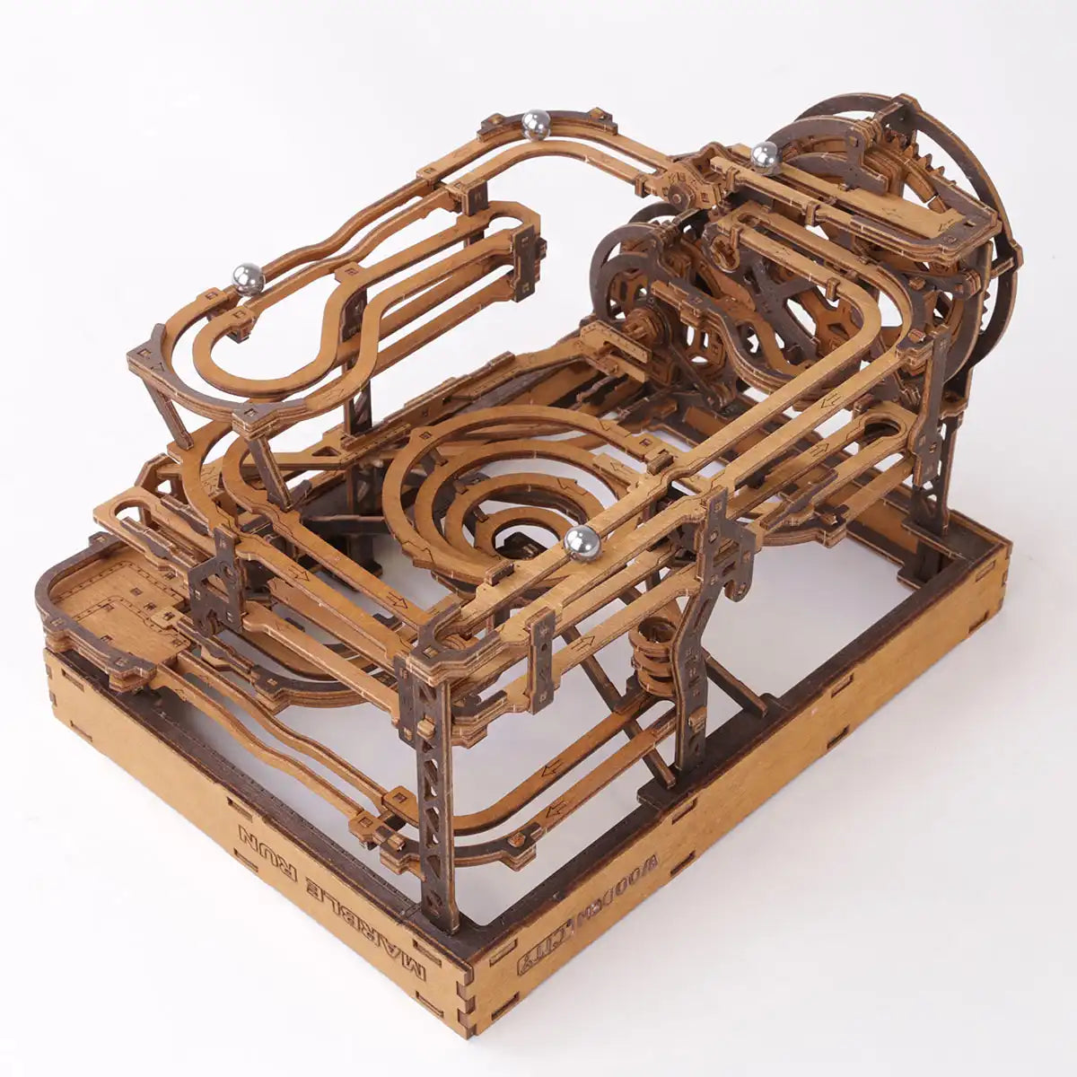 3D Wooden Puzzle – Marble Run