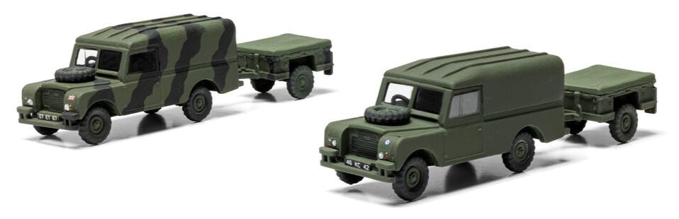 LWB Land Rover (Hard Top) & Trailer Model Kit