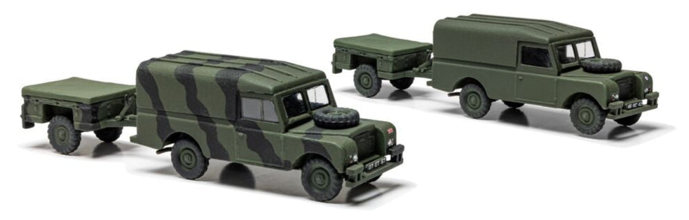 LWB Land Rover (Hard Top) & Trailer Model Kit