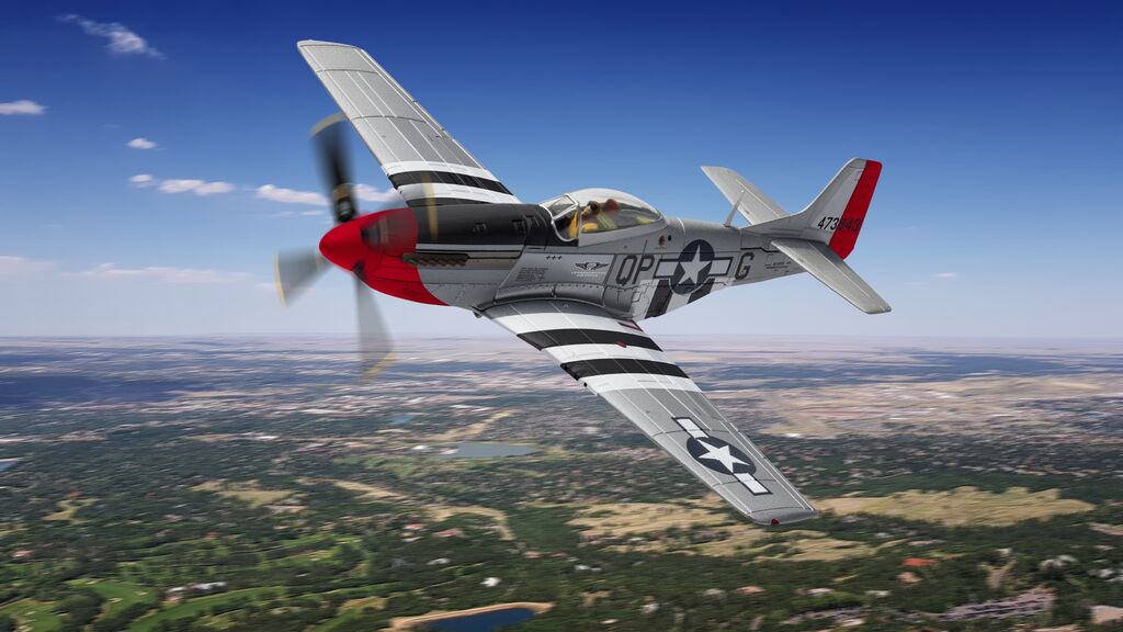 AA27710 North American P-51D Mustang, 44-73843, 'Old Red Nose™', Commemorative Air Force