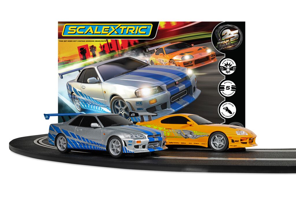 C1465M Scalextric Fast and Furious - 25 Years - Supra vs R34