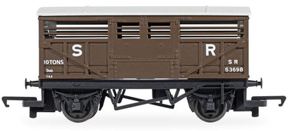 R60353 RailRoad Triple Wagon Pack - Open Wagon, Tank Wagon & Cattle Van
