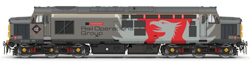 TT3062M Class 37/7 Rail Operations Group 37800 'Cassiopeia' Diesel Locomotive