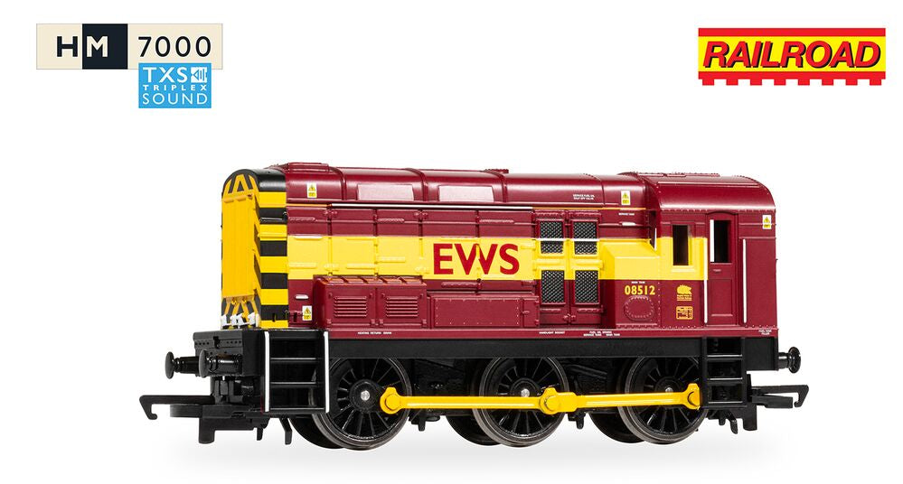 RailRoad EWS Class 08 No.08512 Diesel Locomotive - DCC Sound