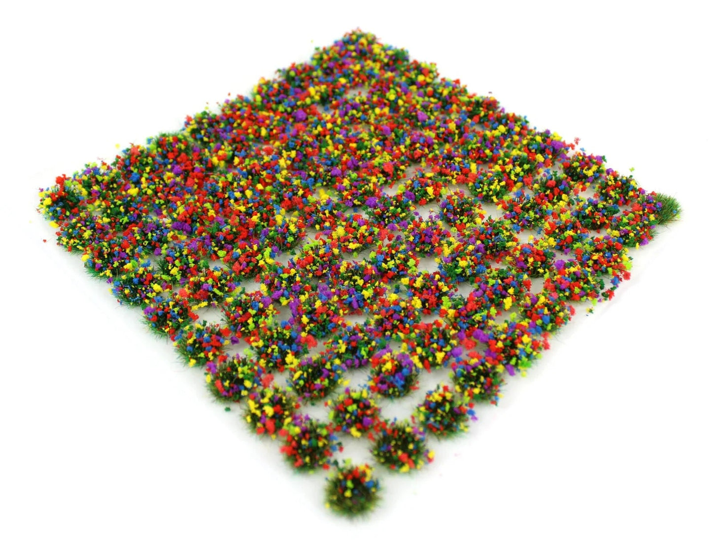 6mm Mixed Flower Self-Adhesive Static Grass Tufts x 100