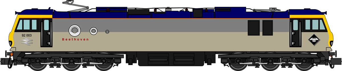 Pre-Owned Class 92 92003 Beethoven Railfreight Grey Electric Locomotive - DCC Fitted