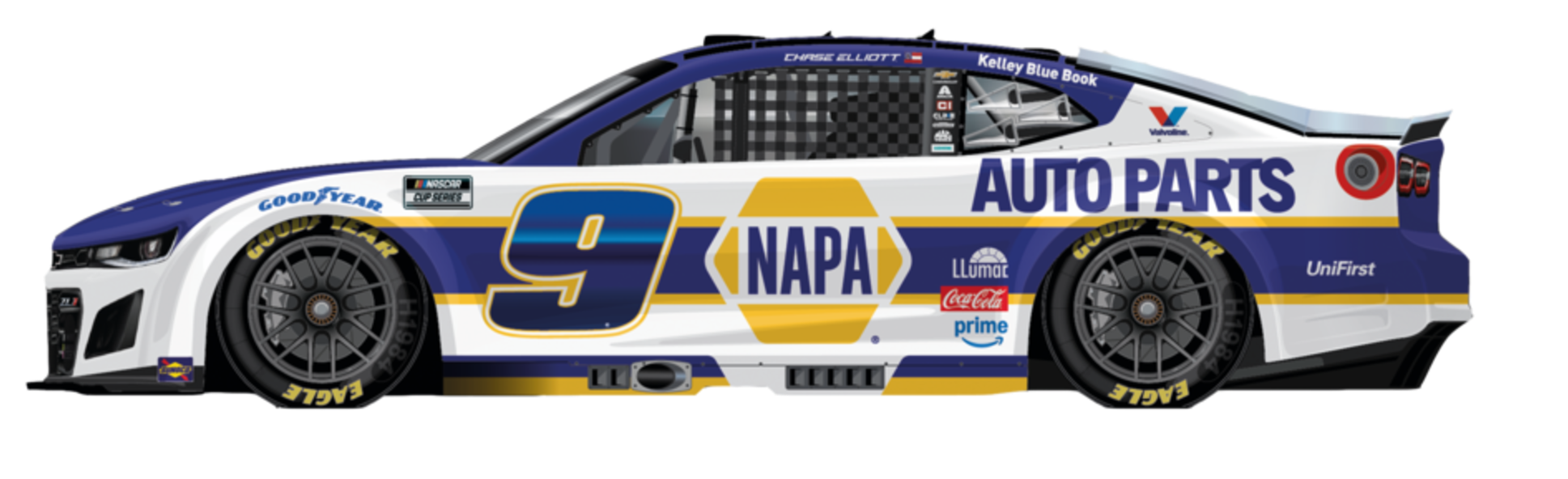 Carrera 20027887 Carrera Evolution NASCAR Camaro NextGen ZL1 – Rails