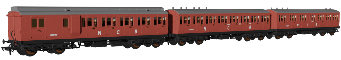 'Evolution' 48' NCB Non-Corridor Carriage No.9300/159, 9300/163 & 9300/151 Triple Pack