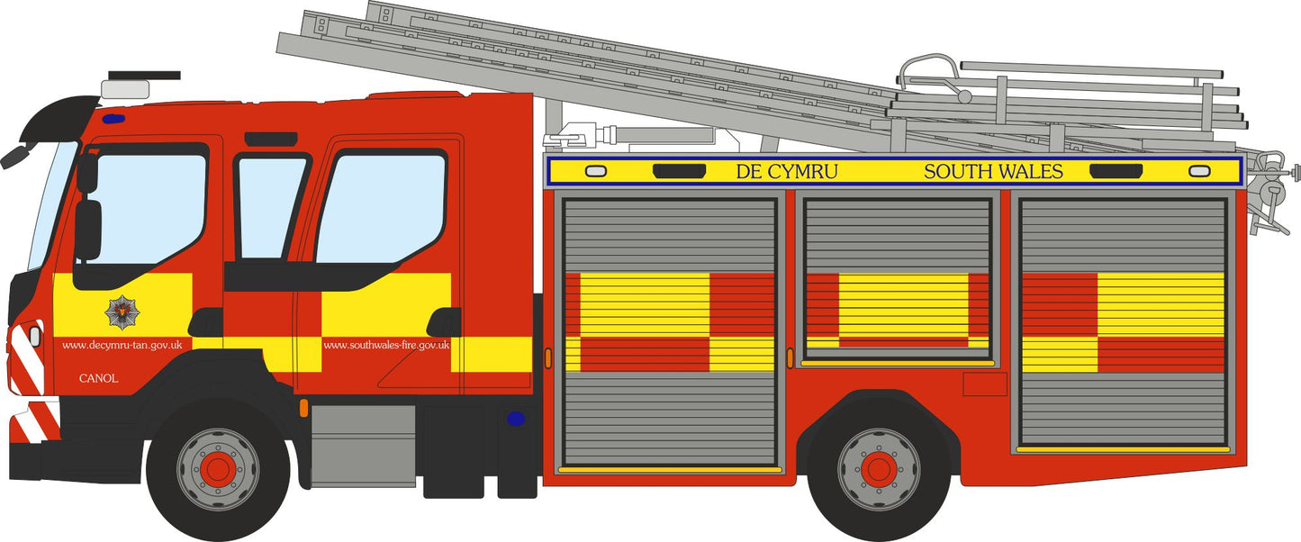 NVEO002 1:148 Volvo FL Emergency One South Wales Fire & Rescue