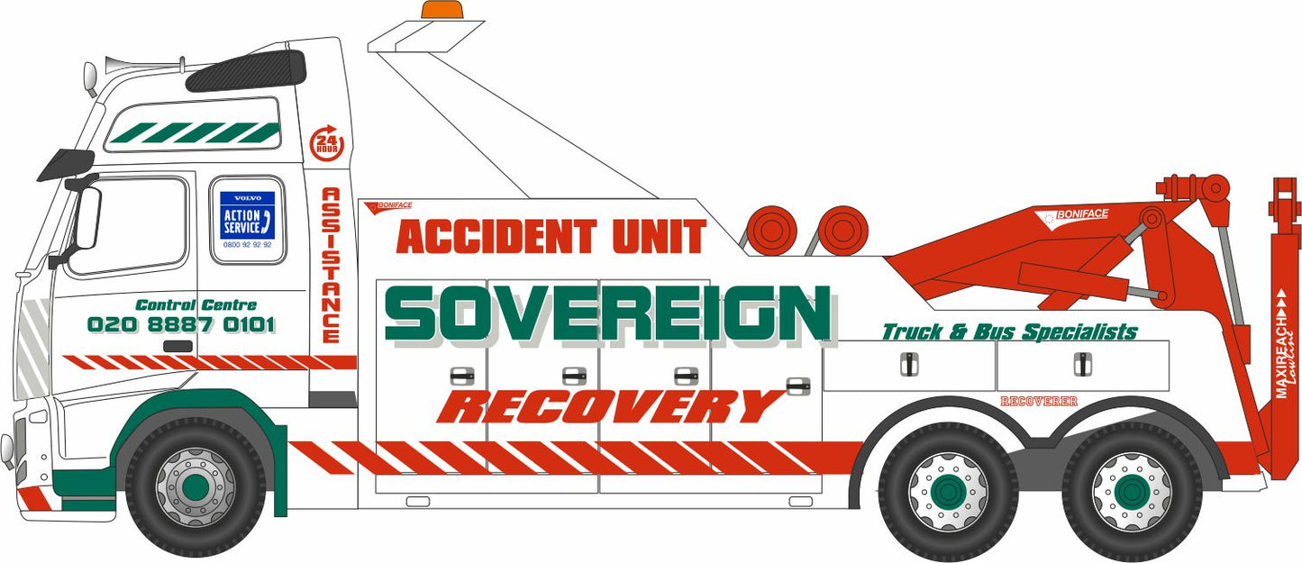 NVOL02REC 1:148 Volvo Recovery Truck Sovereign Recovery