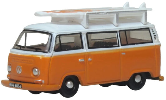 NVW022 VW T2 Bay Window Bus/surfboards Signal Orange/White