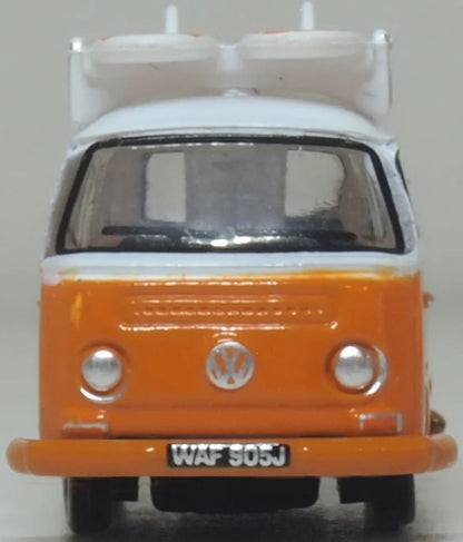 NVW022 VW T2 Bay Window Bus/surfboards Signal Orange/White