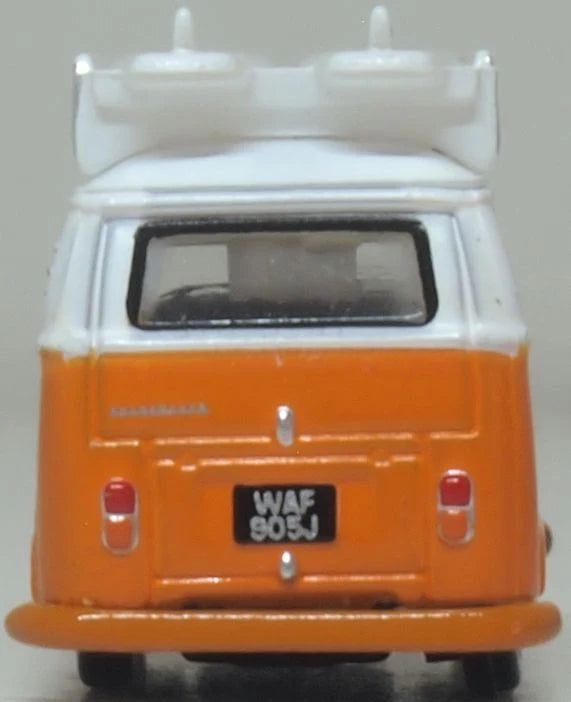 NVW022 VW T2 Bay Window Bus/surfboards Signal Orange/White