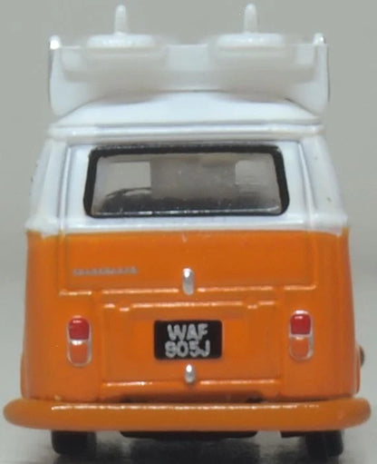 NVW022 VW T2 Bay Window Bus/surfboards Signal Orange/White