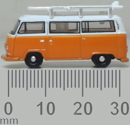 NVW022 VW T2 Bay Window Bus/surfboards Signal Orange/White