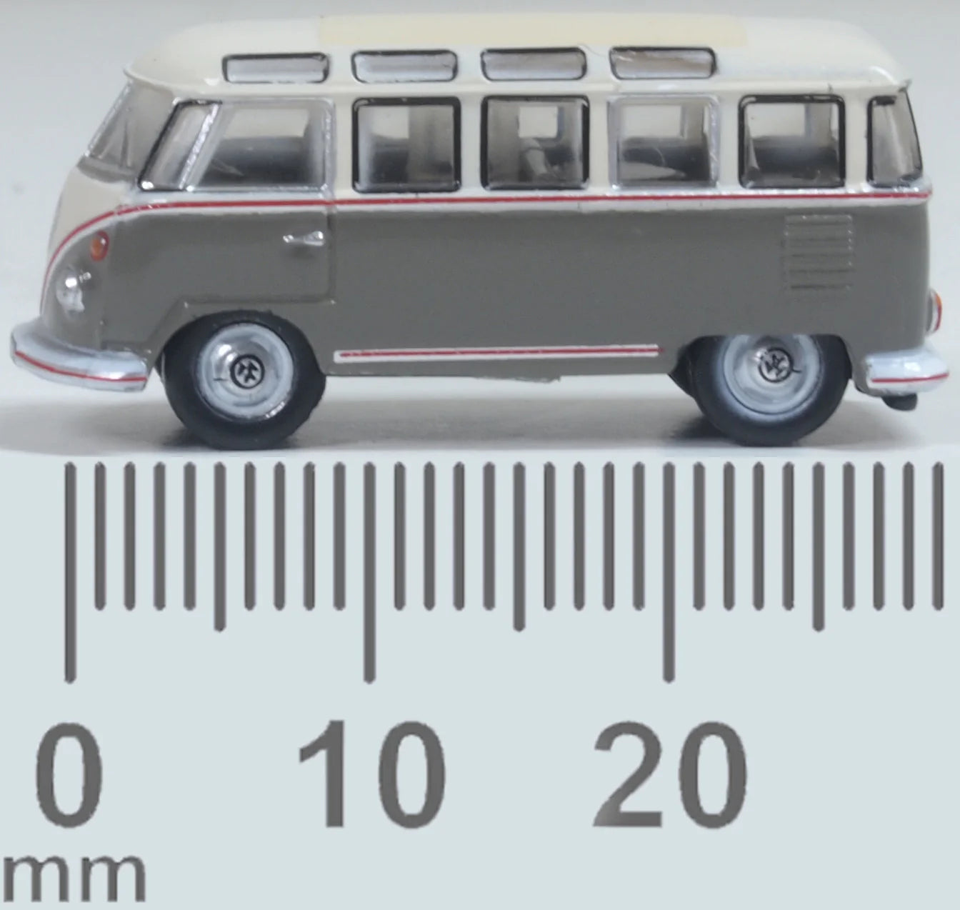 NVWS009 Volkswagen Split Screen Samba Bus Mouse Grey/Pearl White
