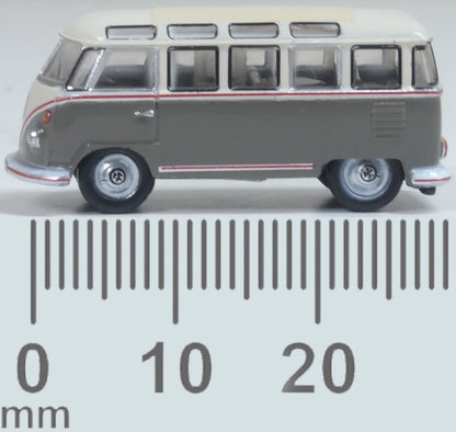 NVWS009 Volkswagen Split Screen Samba Bus Mouse Grey/Pearl White