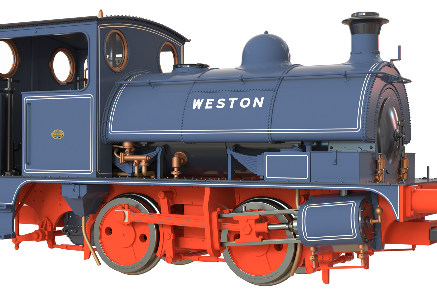 LYR 'Pug' 0-4-0ST "Weston" ICI Widnes 'Old World' Blue Steam Locomotive - DCC Sound