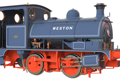 LYR 'Pug' 0-4-0ST "Weston" ICI Widnes 'Old World' Blue Steam Locomotive - DCC Sound