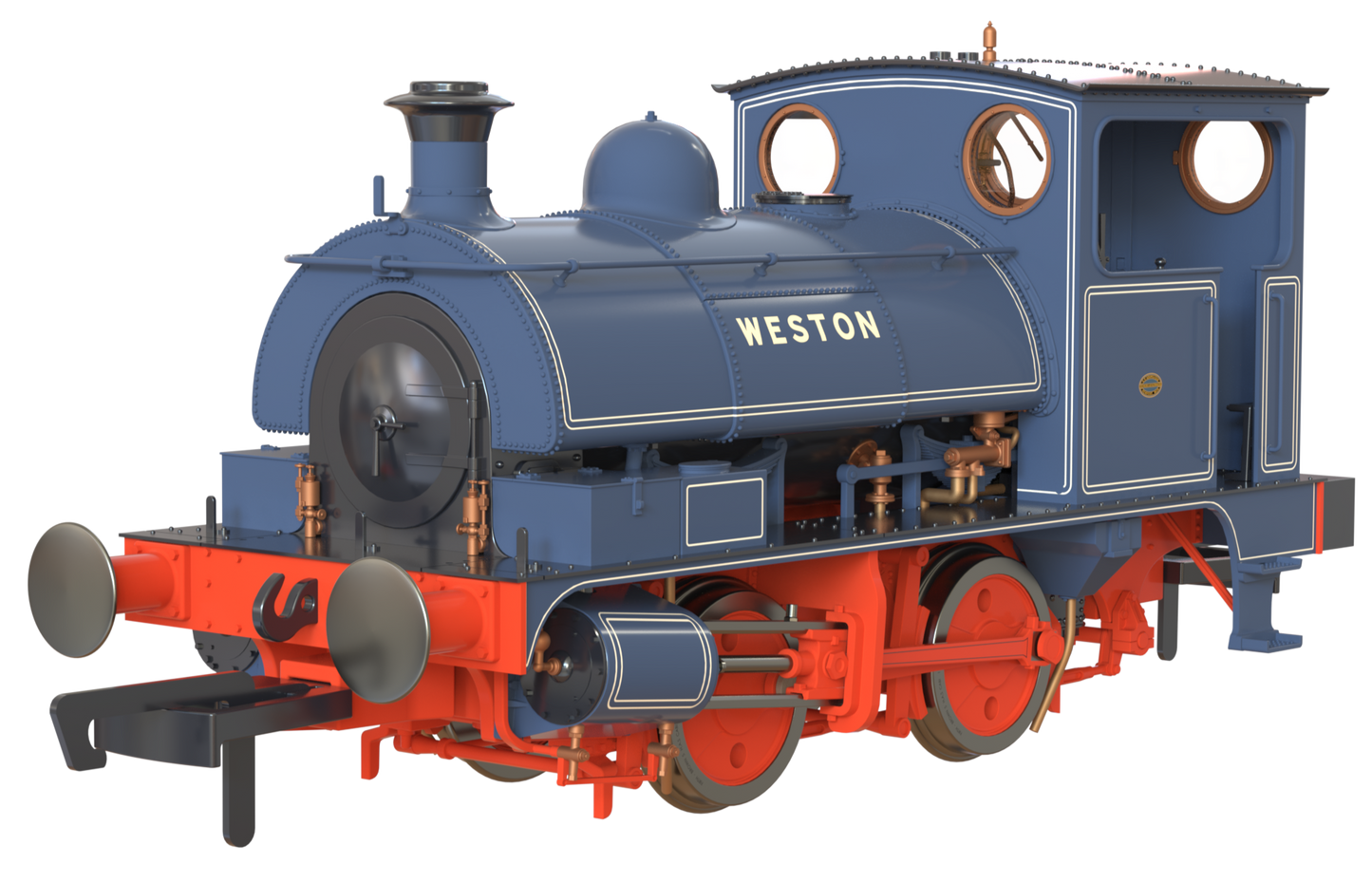 LYR 'Pug' 0-4-0ST "Weston" ICI Widnes 'Old World' Blue Steam Locomotive - DCC Sound