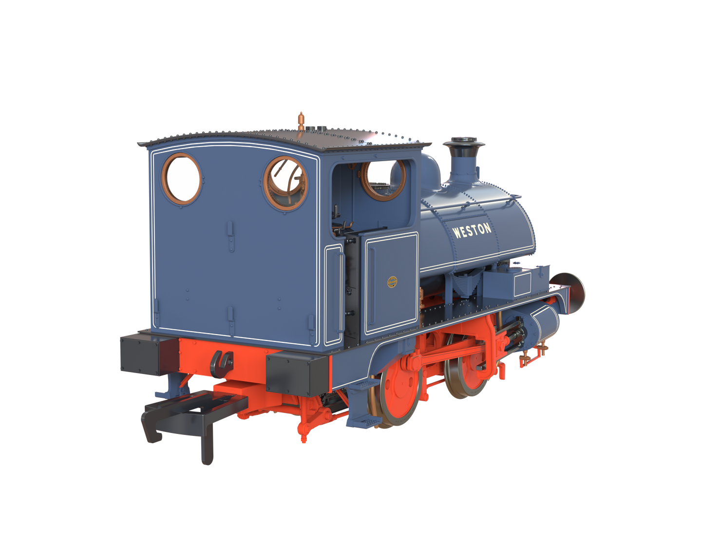 LYR 'Pug' 0-4-0ST "Weston" ICI Widnes 'Old World' Blue Steam Locomotive - DCC Sound