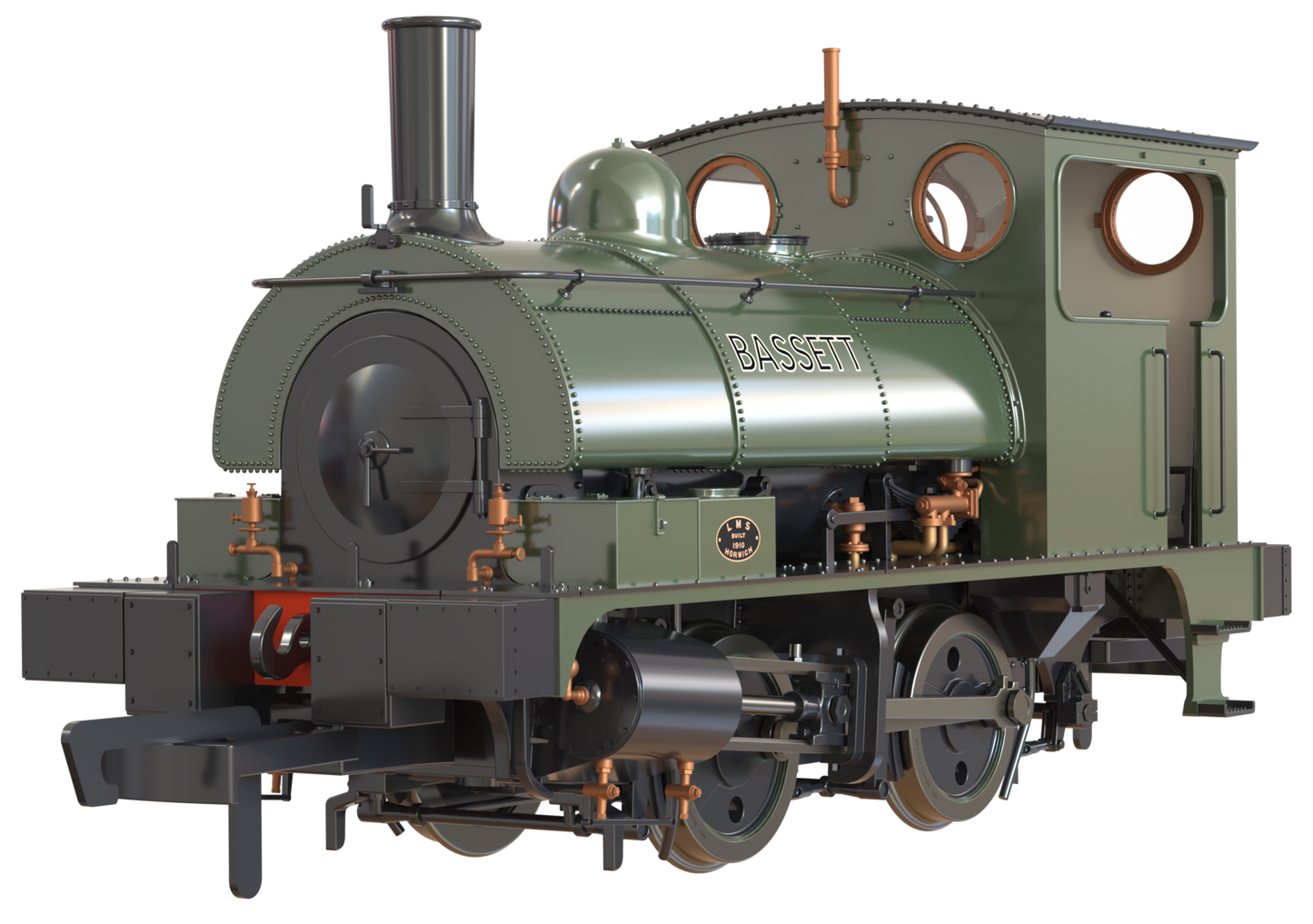 LYR 'Pug' 0-4-0ST "Bassett" Bottle Green Steam Locomotive - DCC Sound