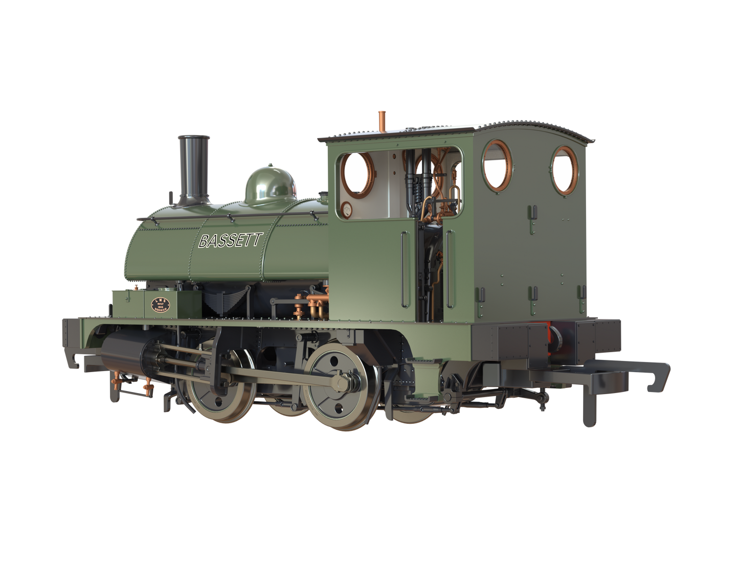 LYR 'Pug' 0-4-0ST "Bassett" Bottle Green Steam Locomotive - DCC Sound