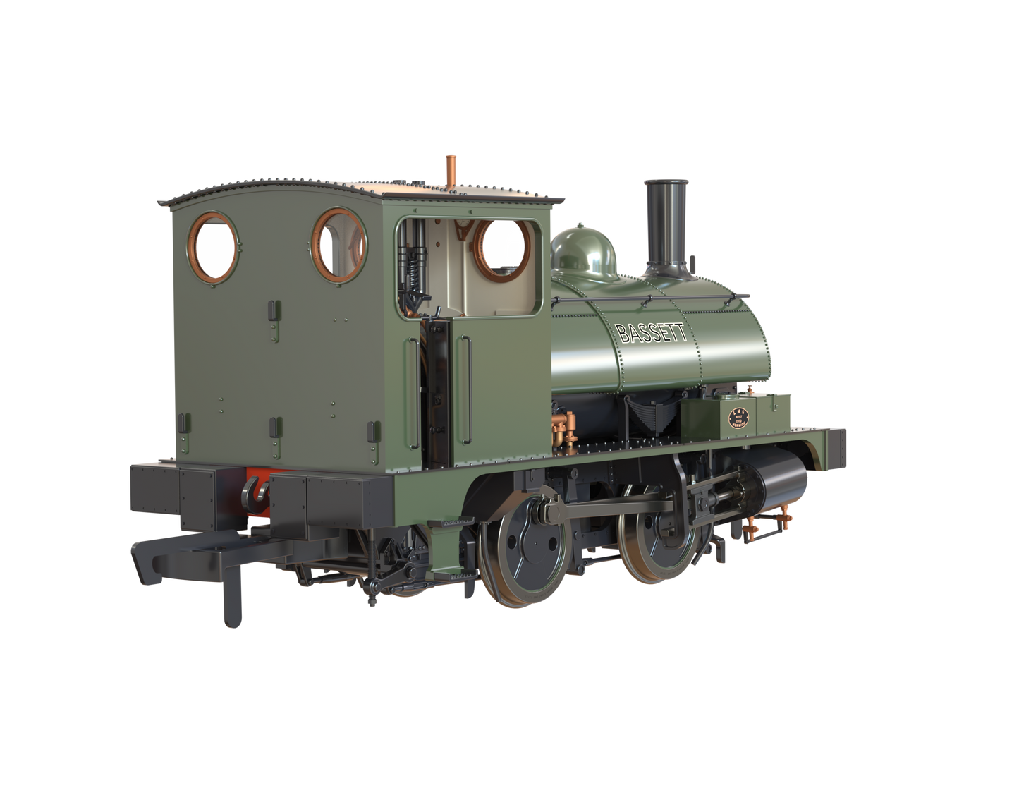 LYR 'Pug' 0-4-0ST "Bassett" Bottle Green Steam Locomotive - DCC Sound