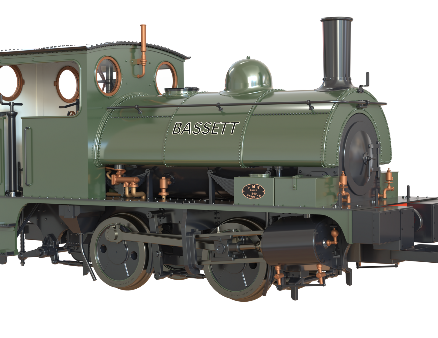LYR 'Pug' 0-4-0ST "Bassett" Bottle Green Steam Locomotive - DCC Sound