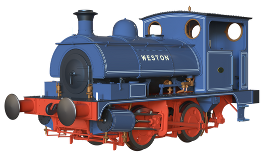 LYR 'Pug' 0-4-0ST "Weston" ICI Widnes 'Old World' Blue Steam Locomotive - DCC Sound