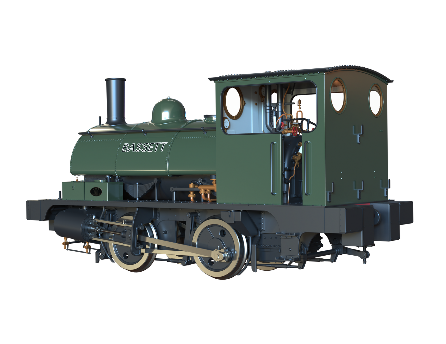 LYR 'Pug' 0-4-0ST "Bassett" Bottle Green Steam Locomotive - DCC Sound