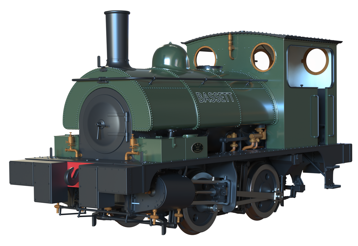 LYR 'Pug' 0-4-0ST "Bassett" Bottle Green Steam Locomotive - DCC Sound