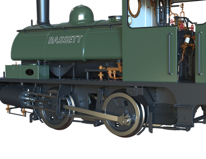 LYR 'Pug' 0-4-0ST "Bassett" Bottle Green Steam Locomotive - DCC Sound