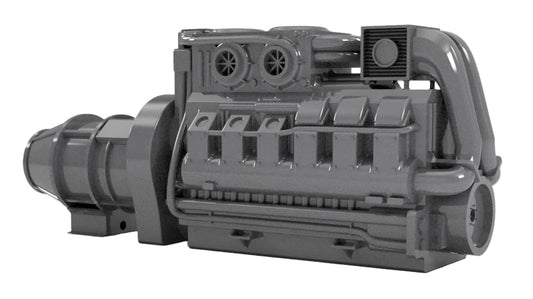 N Gauge Class 43 Engine (Single Pack) - Unpainted Model Kit