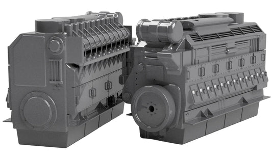 N Gauge Class 60 Engine (Single Pack) - Unpainted Model Kit