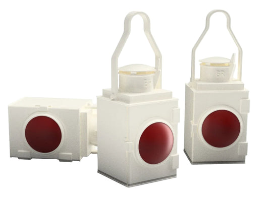 O Gauge Vintage Tail Lamps (Pack of 12) - Unpainted Model Kit