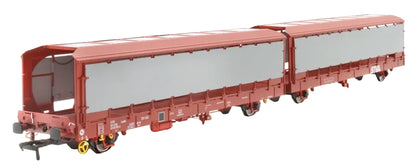 Pre-Owned OO-IPA-141B IPA Car Carriers STVA Red Only Twin set - Covered
