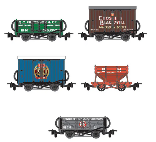 GR58880 OO9 Scale 80th Anniversary Wagon Pack - Pack of 5