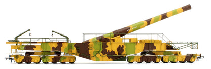 Pre-Owned Rail Gun Pack - WWI Boche Buster Camouflage Railgun with ROD 2330 Khaki 0-6-0 Dean Goods Locomotive