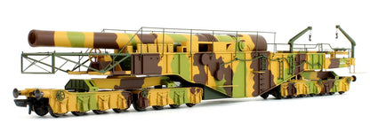 Pre-Owned Rail Gun Pack - WWI Boche Buster Camouflage Railgun with ROD 2330 Khaki 0-6-0 Dean Goods Locomotive