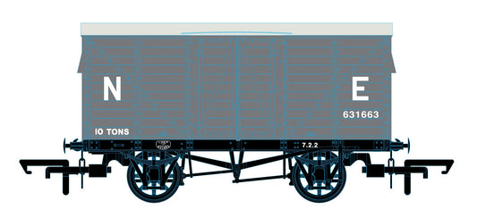 GER 10t Covered Van LNER (pre 1936) 631663