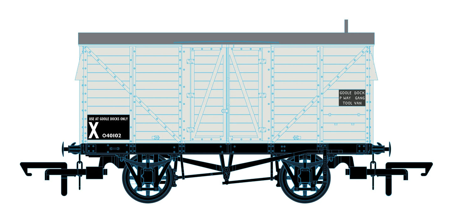 OR76GEGV007 GER 10t Covered Van P Way Tool Van Goole Dock 040102