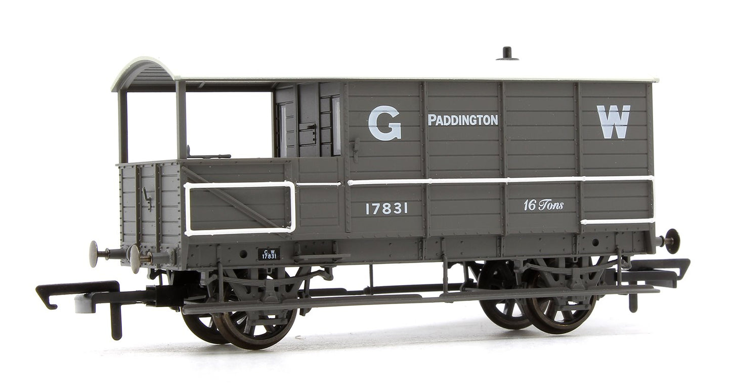 Pre-Owned OR76TOB001 Toad Brake Van GWR 4 Wheel Planked (early) Paddington
