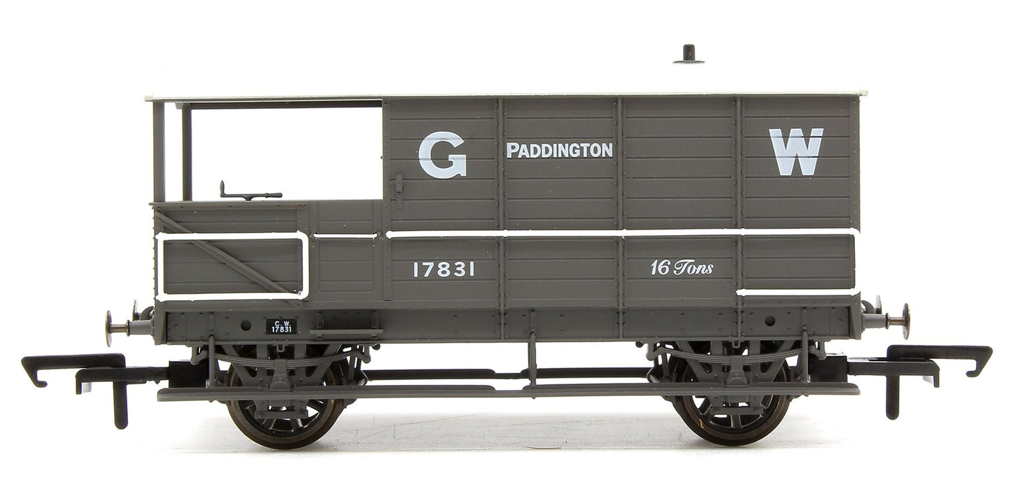 Pre-Owned OR76TOB001 Toad Brake Van GWR 4 Wheel Planked (early) Paddington