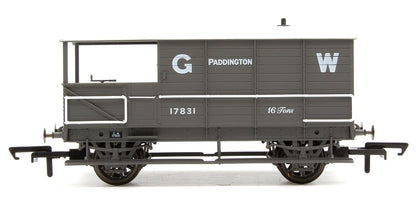 Pre-Owned OR76TOB001 Toad Brake Van GWR 4 Wheel Planked (early) Paddington