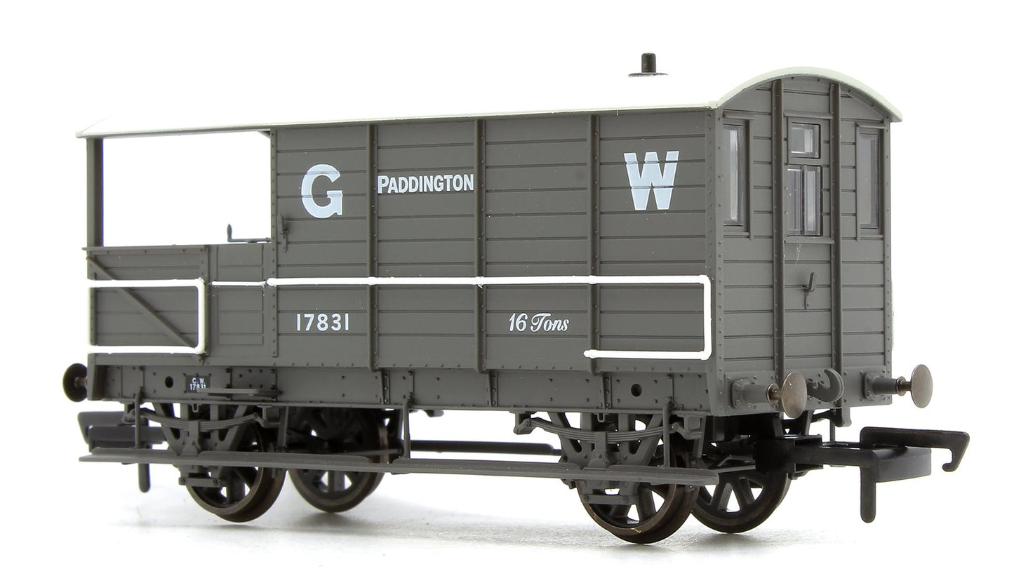 Pre-Owned OR76TOB001 Toad Brake Van GWR 4 Wheel Planked (early) Paddington