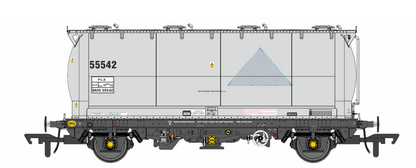 RT-PCA20-202E Pack of 4 Debranded Alcan liveried PCA tanks (with ladders). Numbers: 55532, 55533, 55539, 55542
